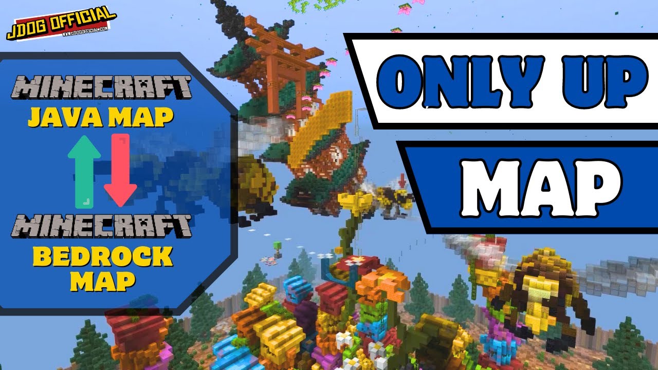 Convert Any Java Map to Bedrock | Only Up Map Minecraft