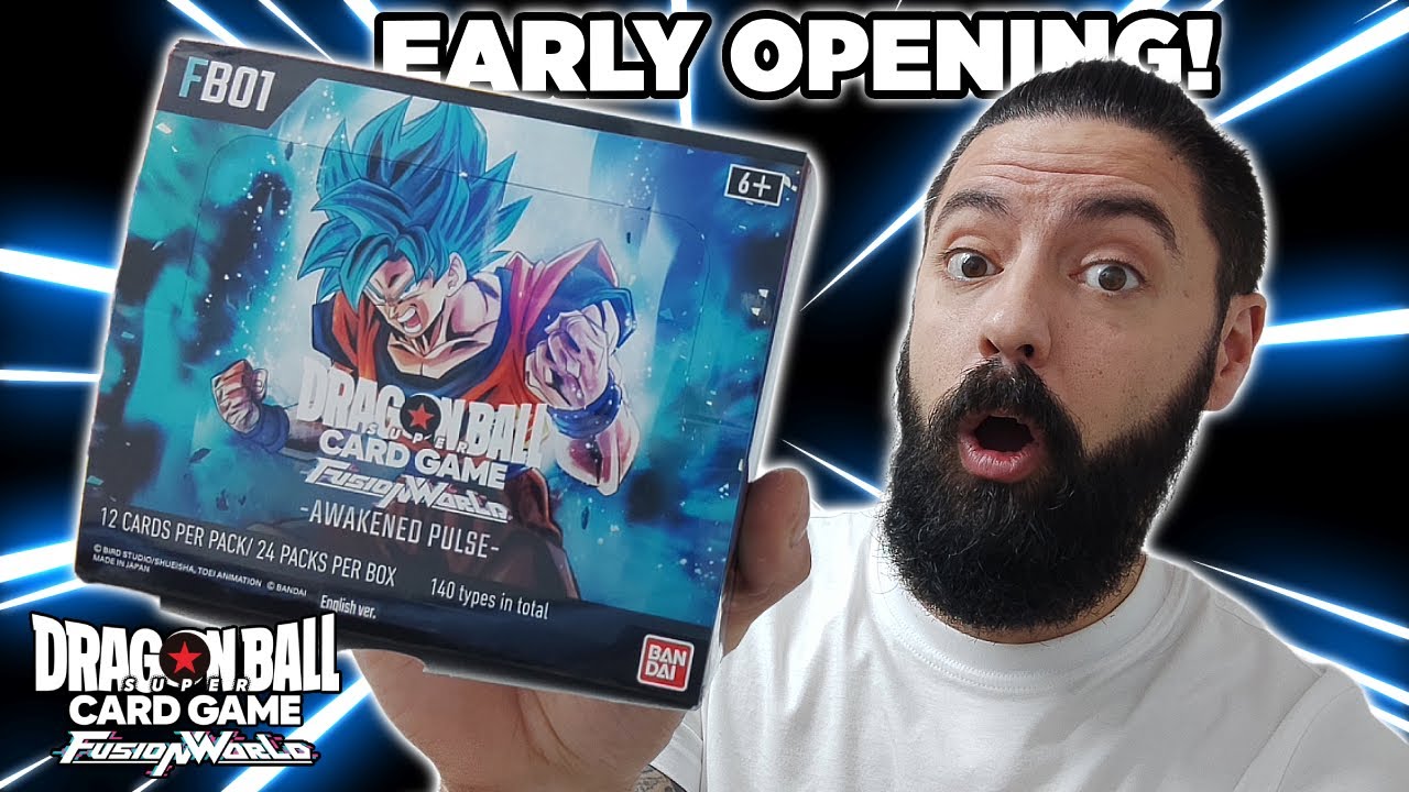 ABRO UNA BOOSTER BOX DE FB01 DE DRAGON BALL SUPER CARD GAME: FUSION WORLD - EARLY OPENING!