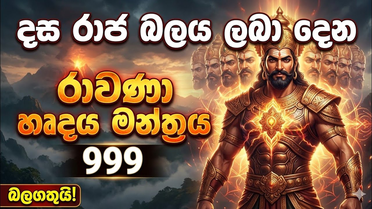 රවණා රජතුමා පවා ඉත බක්තියෙන් බවිත කර මන්ත්‍රීරයකි ඔබෙි ජිවිතය වැනස් කරන මන්ත්‍රීරයක් විස්වසයේ අහන්න 