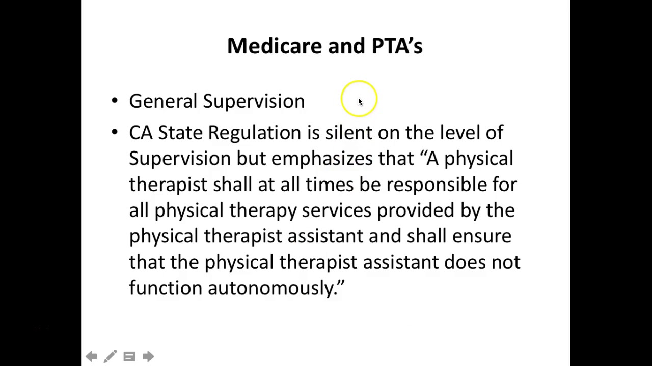 PT/PTA California Rules & Regulations