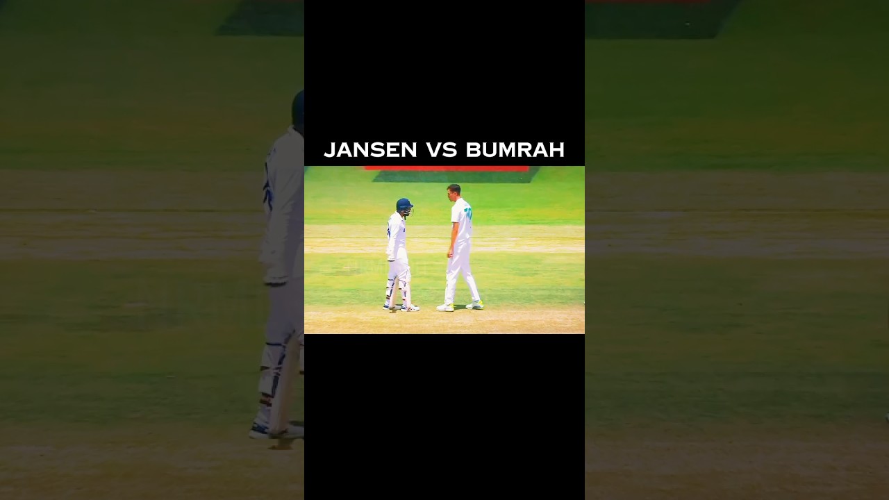Bumrah vs Jansen 🔥 When Fast Bowlers Collide | Pure Test Match Heat #INDvsSA