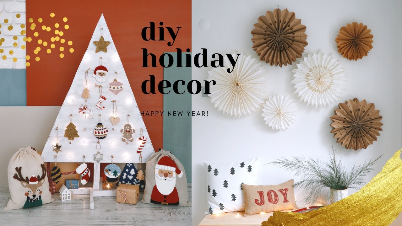 KIŞ VE YENİ YIL DEKORASYONU FİKİRLERİ! / DIY HOLIDAY DECORATION
