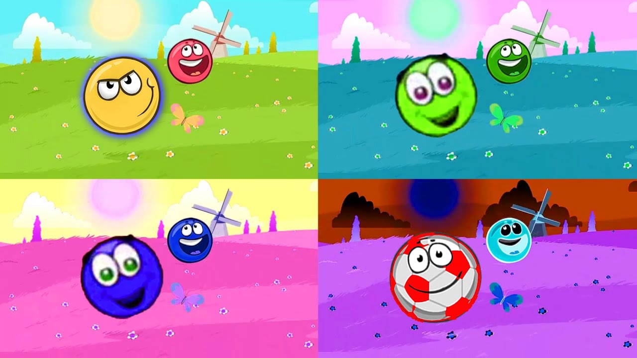 Red Ball 4 Vs Blue Red Ball 3 Vs Green Red Ball 3 Vs Pink Soccer Ball Vs Red Berry Boss
