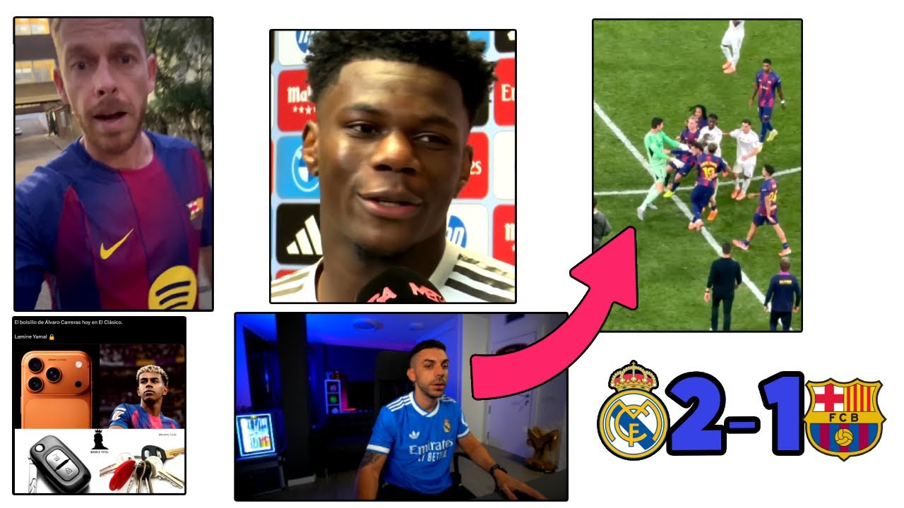 DjMaRiiO REACCIONA A LO QUE PASÓ DESPUÉS DEL REAL MADRID 2-1 BARCELONA