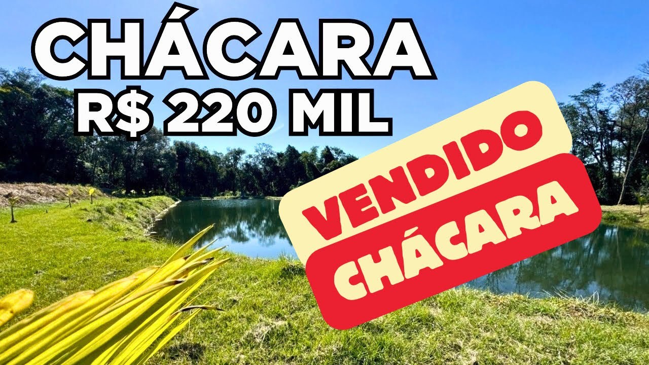 (VENDIDO) CHÁCARA 2,3 HECTARES RICA DE ÁGUA PÉ NO ASFALTO R$220MIL