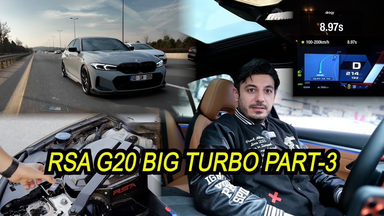 RSA G20 320i 440hp BIG TURBO VLOG PART-3 | 0-100 | 100-200 | Top Speed