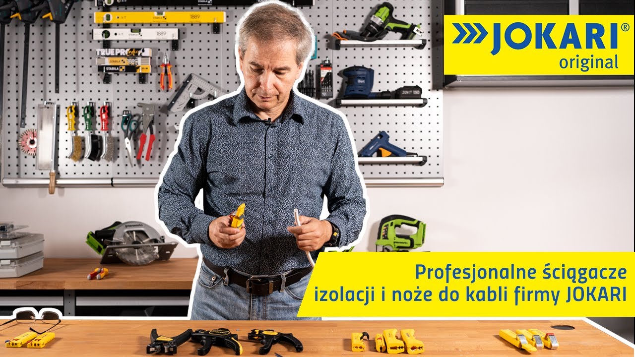 Profesjonalne ściągacze izolacji i noże do kabli firmy JOKARI