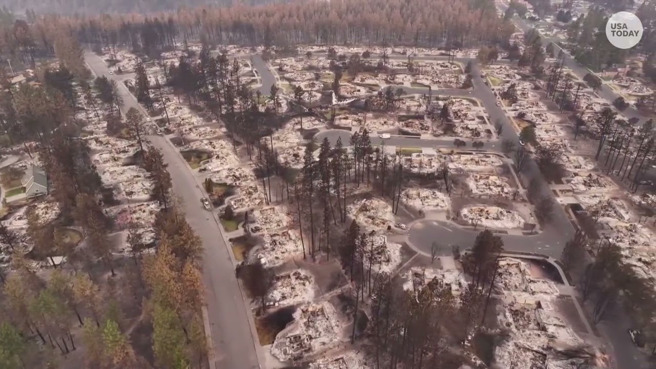 Spokane fire aftermath: Drone footage shows neighborhood in complete ruins after wildfire