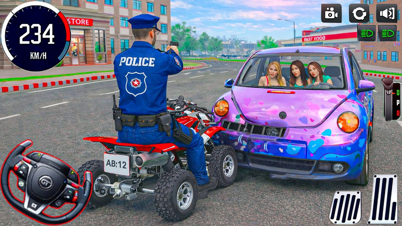 Police Cars Chase Simulator 3D: City Officer chase missions new 3d game - car android gameplay