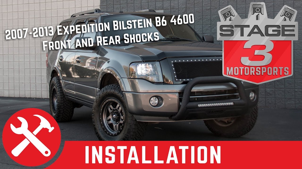 Установка передних и задних амортизаторов Expedition Bilstein B6 4600 2007–2013 гг.