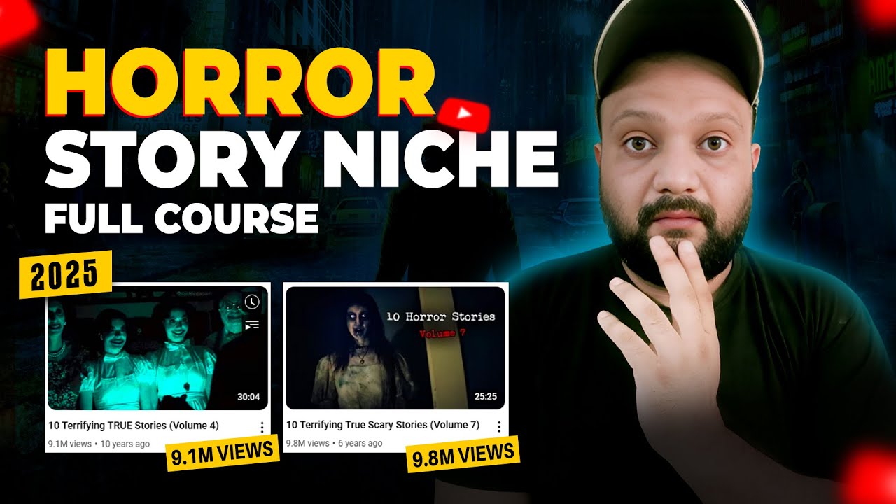 How To Make Horror Video On YouTube 2025 (FULL COURSE) | Start YouTube Automation (2025)
