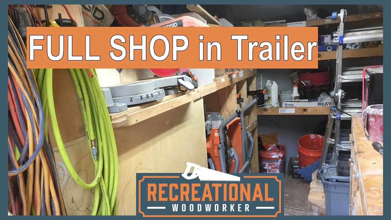 An ENTIRE SHOP in a 6x12 TRAILER - Ron Paulk Inspired Trailer Tour - The Dailey Portable Shop