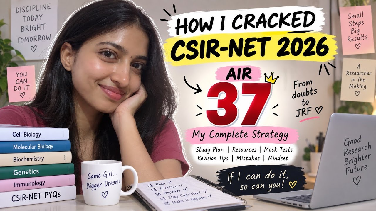 🎯 HOW I CRACKED CSIR-NET 2026 | AIR 37 🏆 | My Complete Preparation Strategy