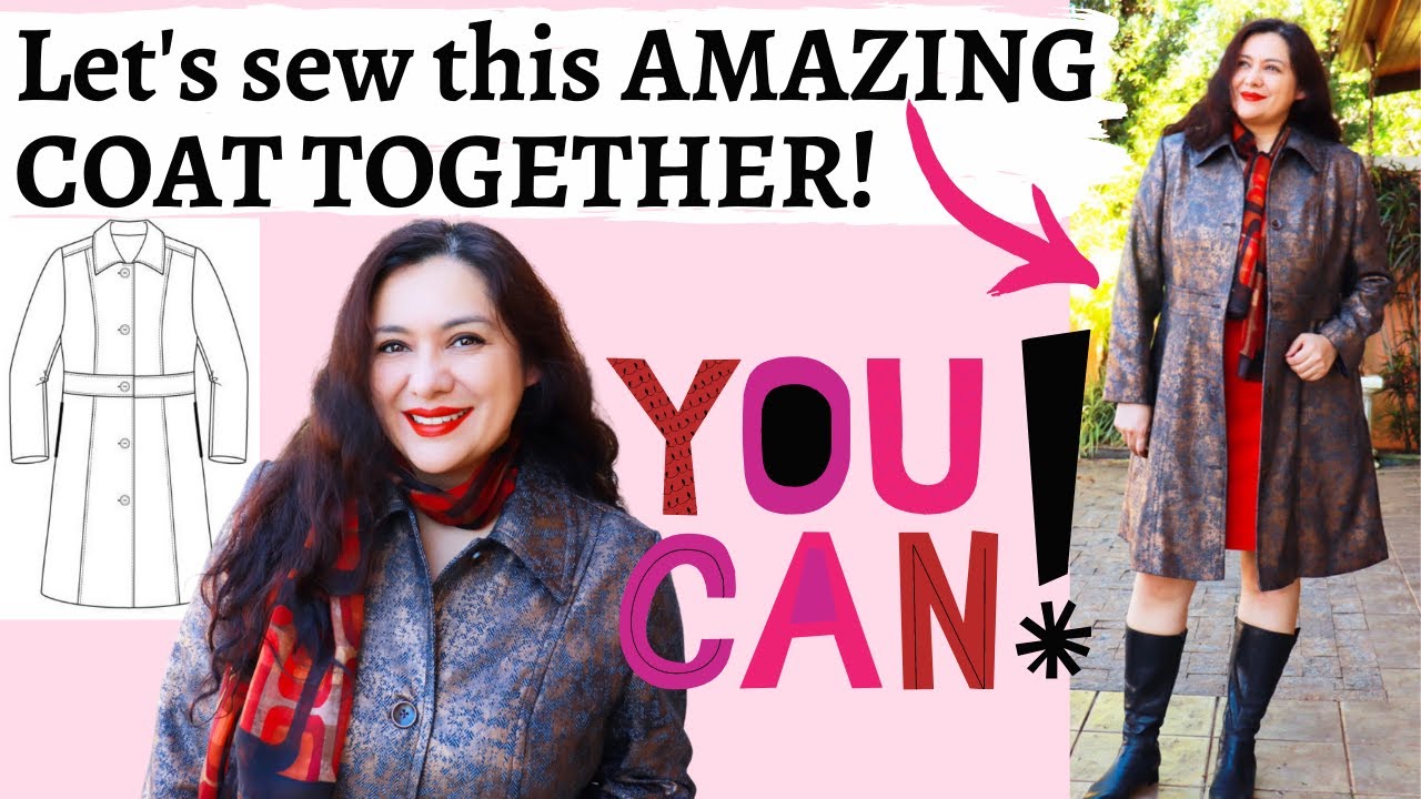 A GORGEOUS COAT. You CAN sew it too! Let's do it. Lagan coat (Itch to Stitch). SEWALONG Ep.1