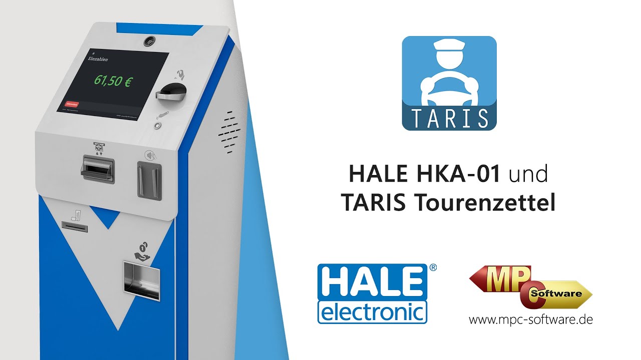 HALE Kassenautomat HKA-01 und TARIS Tourenzettel
