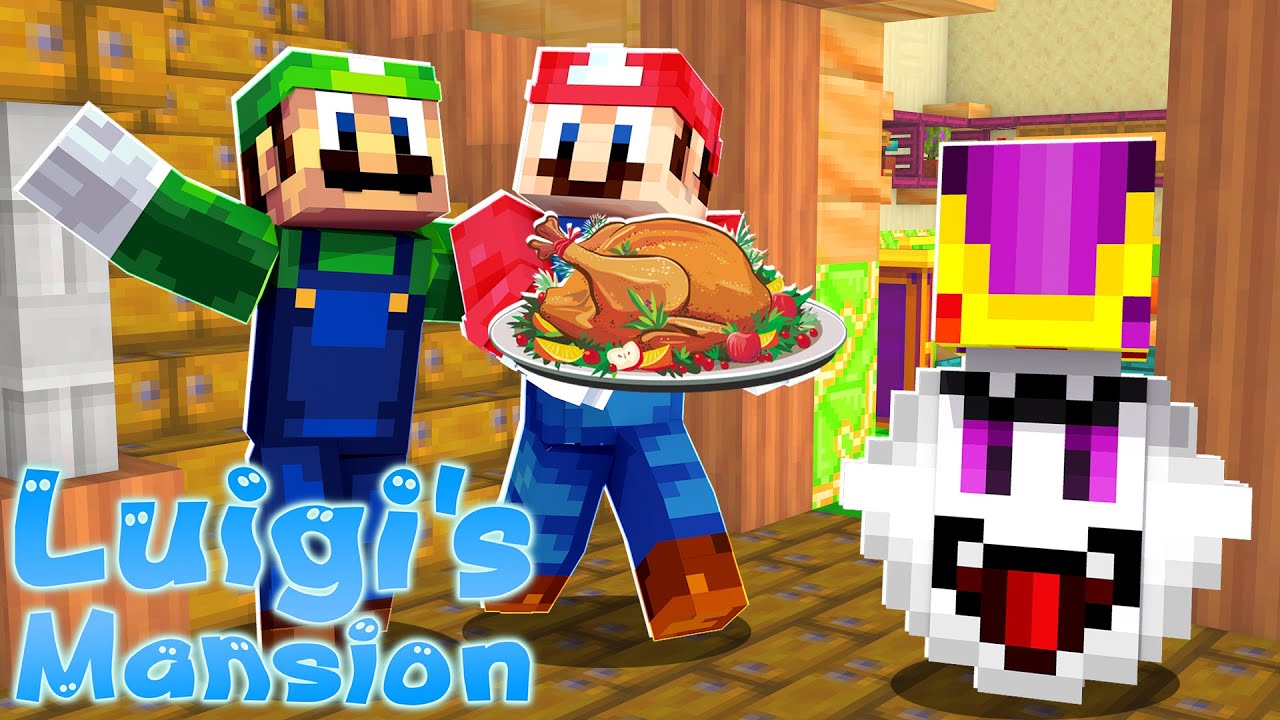 Luigi's Mansion Thanksgiving SPECIAL! [98] | Super Mario | Minecraft