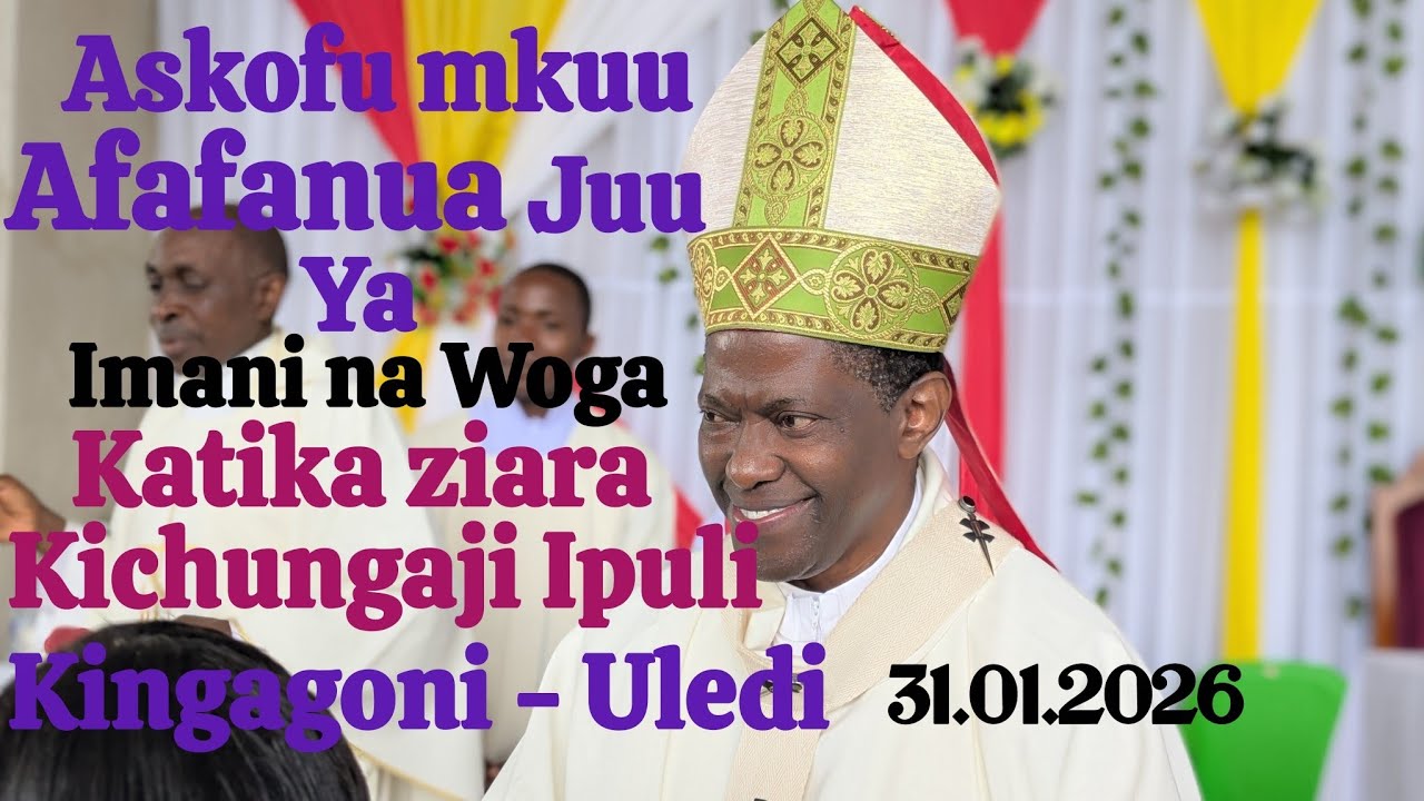 Ziara ya Kichungaji ya Askofu Mkuu Kardinali Rugambwa Parokia ya IPULI kigangoni Uledi