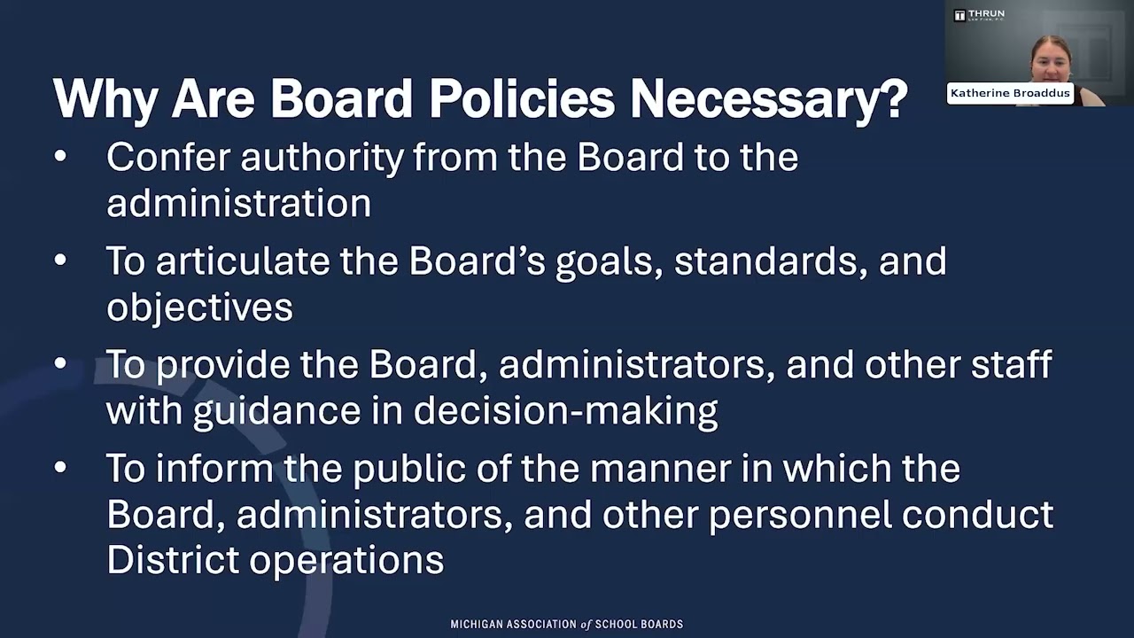 New Board Member Series: Importance of Policy