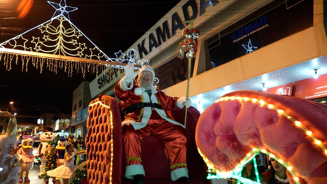 Chegada do Papai Noel 2025 - Taquaritinga-SP.