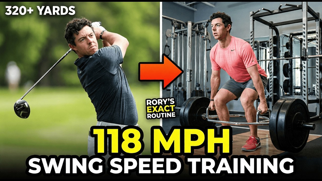 Rory McIlroy's Exact Workout Routine (118 MPH Swing Speed Training)