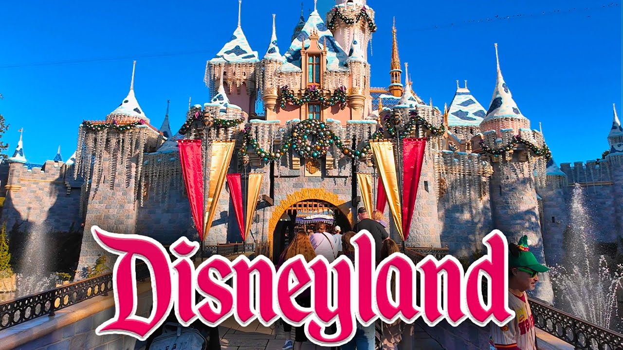 A Day at Disneyland - Christmas Storybook Land & Tiana's Bayou Adventure [4K POV]