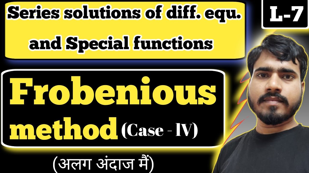 Frobenious method | Important question | case - 4 | B.tech maths