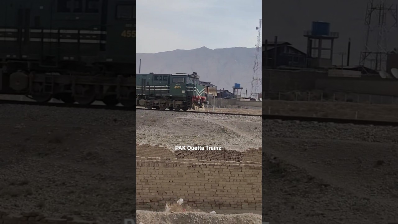 4dn bolan mail express departure from Quetta with GEU 20 4553 ❤💝 old video
