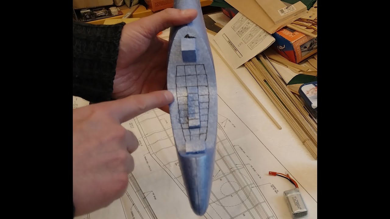 02 Lidl Glider RC conversion   Servos and moving surfaces