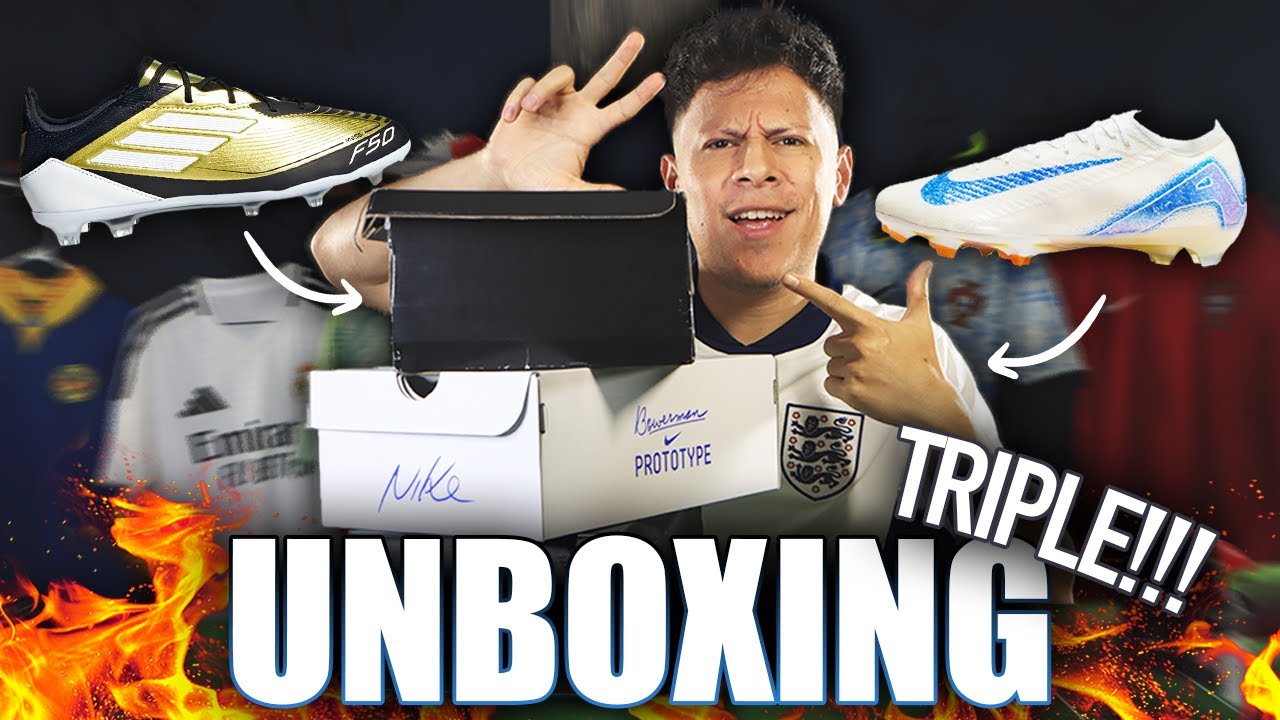 TRIPLE UNBOXING con los NUEVAS MERCURIAL, los F50 de Messi y las Predator Japan Blue 🤩🤤