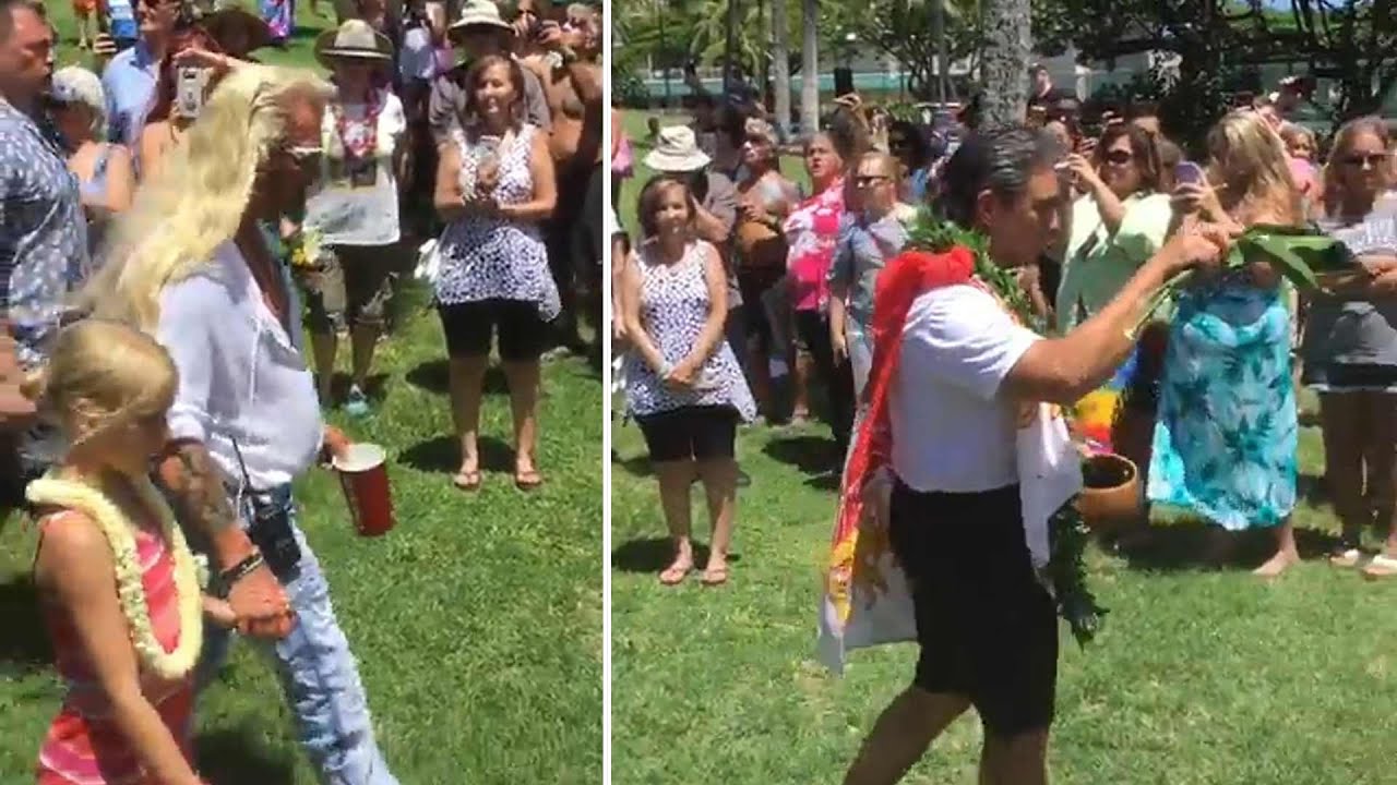 Dog Attends Late Wife Beth Chapman's Hawaiian Memorial