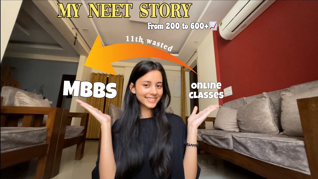 My NEET Story🥹🩺🏥from 200 to 600+🤯backlogs,11th wasted,low marks#aiims#mbbs#neet#neet2026#fyp 
