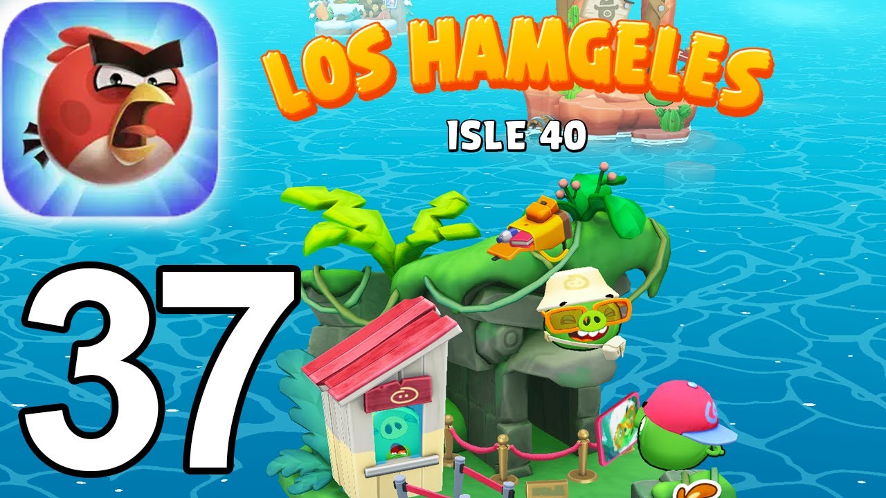 Angry Birds Bounce - LOS HAMGELES Isle 40 Gameplay Walkthrough Video Part 37 (iOS)