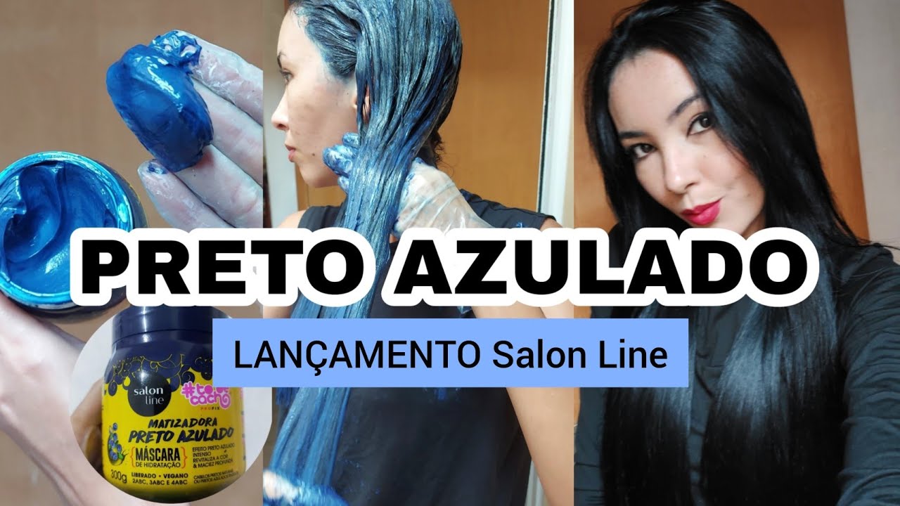 TESTEI A MÁSCARA MATIZADORA PRETO AZULADO | Salon Line