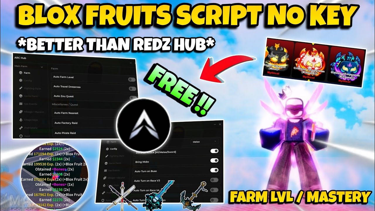 Новый скрипт для Blox Fruits без ключа &mdash; &laquo;Лучше, чем Redz Hub&raquo;: автофарм, мастерство, подземелья,...