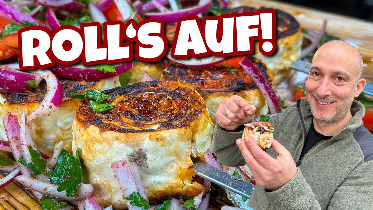Fladenbrot-Hackfleisch-Spieße - ganz einfach aufrollen! - Westmünsterland BBQ