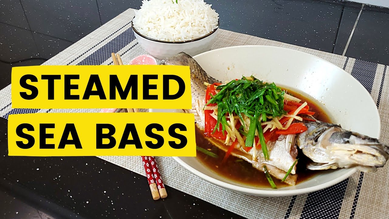 CHINESE STEAMED SEA BASS RECIPE | Home Cook Steamed Fish with Ginger & Soy Sauce | Chinese Recipes