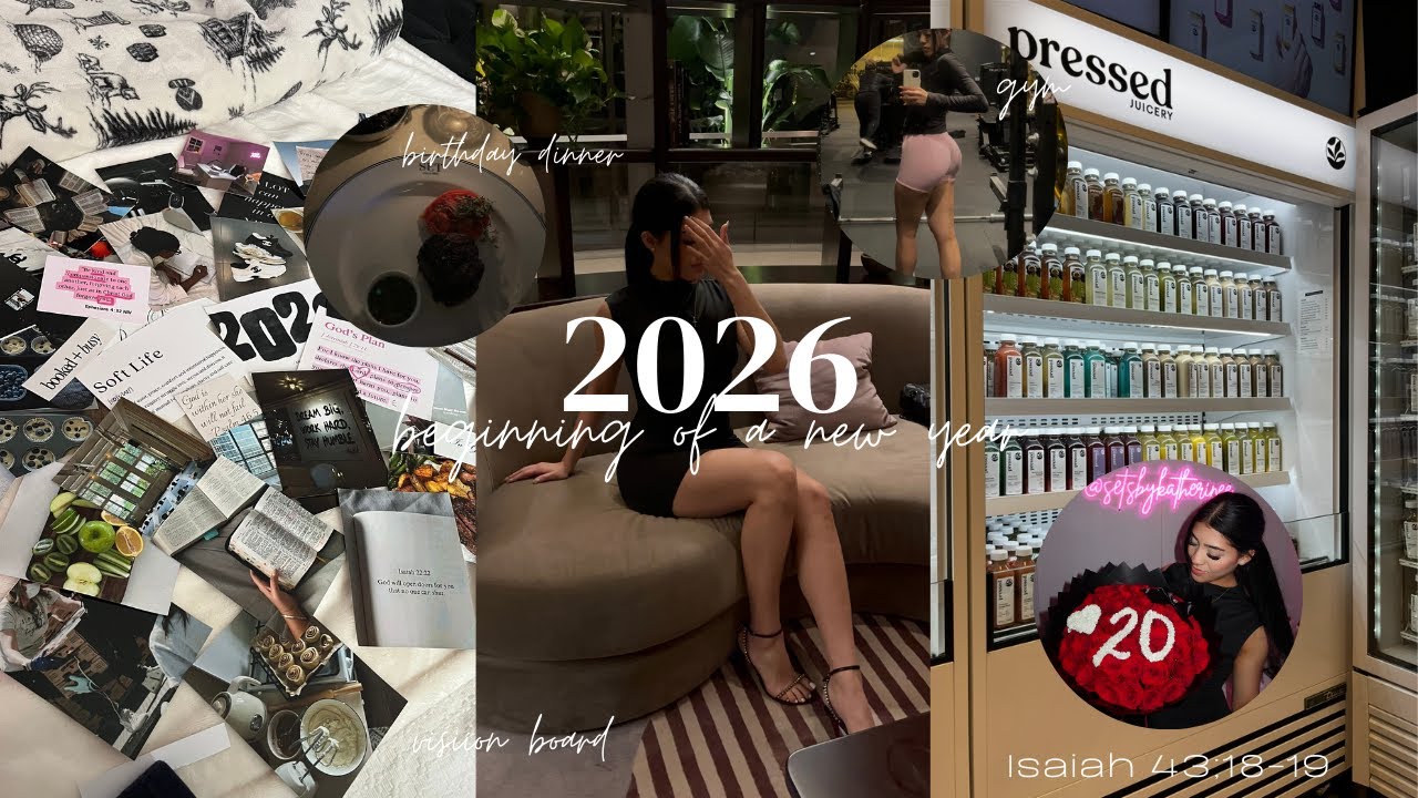 the START of 2026 |  vision board + gym  sesh + bday  dinner + vlog