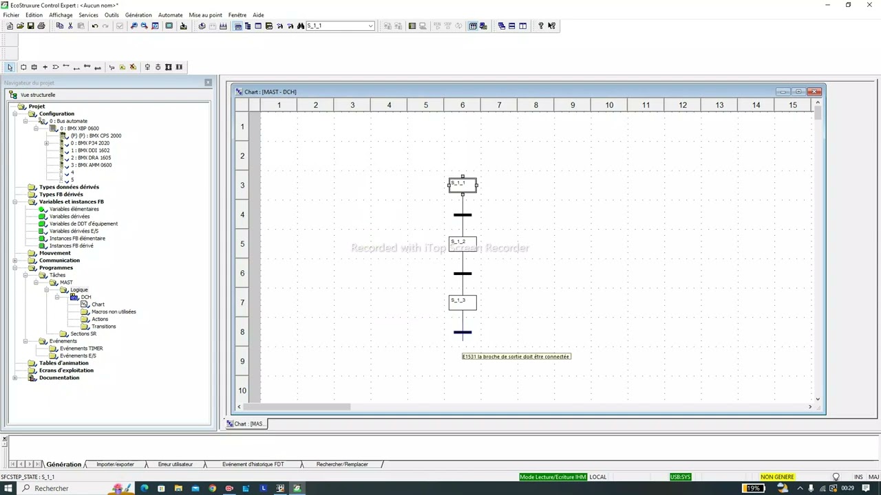 Mise en route CONTROL EXPERT (equivalent PL7 Pro)avec SIMULATEUR