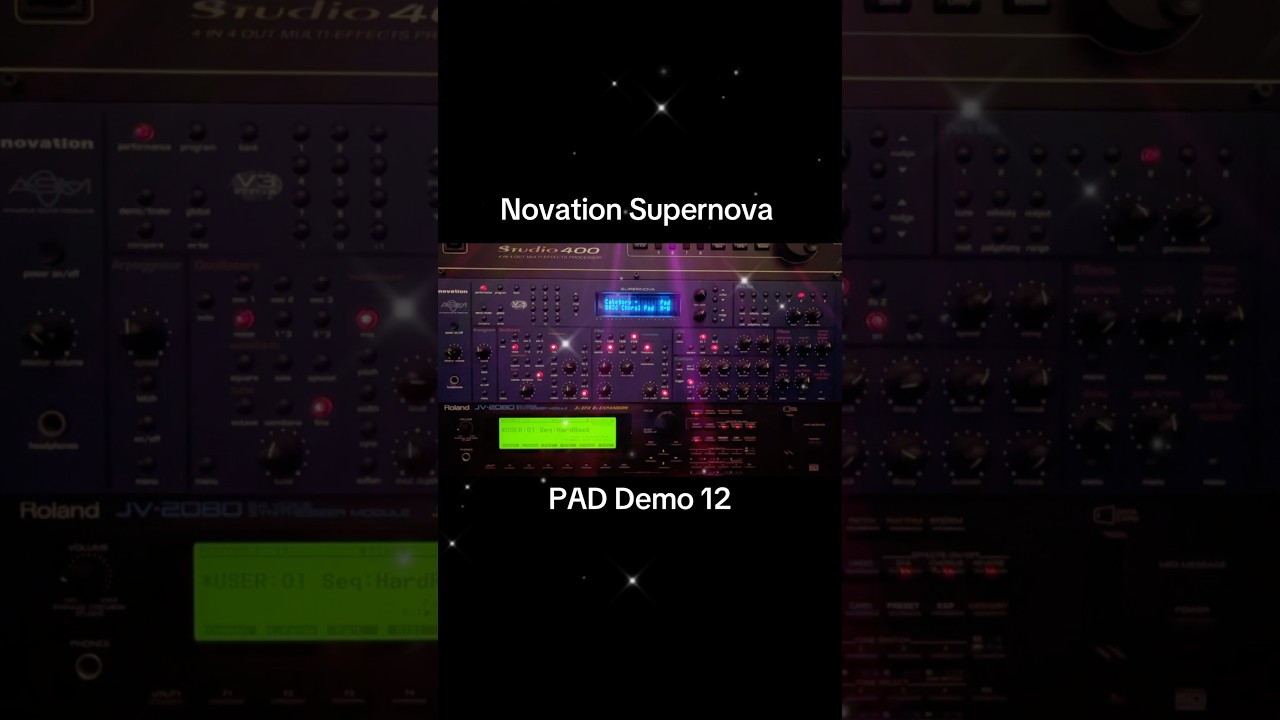 Novation Supernova AMAZING PAD Demo 12 