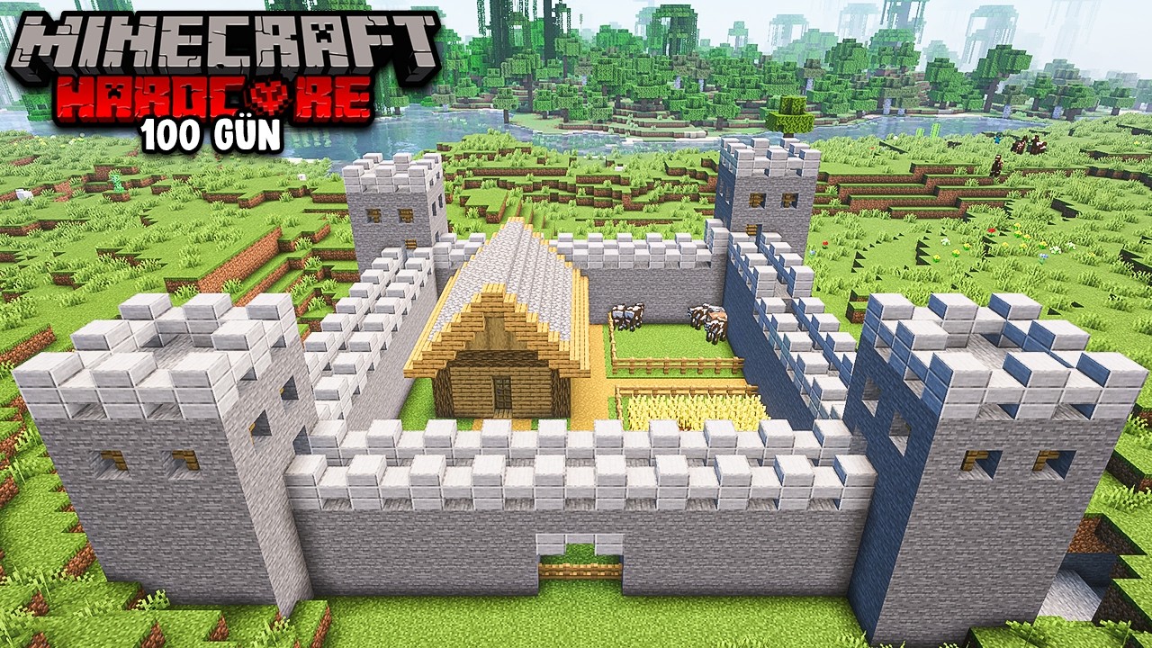 Minecraft'ın EN ZOR Modunda 100 G&uuml;n Hayatta Kaldım!