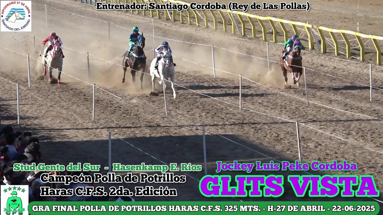 GLITS VISTA (Campeona Polla de Potrillos Haras C.F.S. 2da Edicion  H-27 de Abril S. E. 22-06-2025