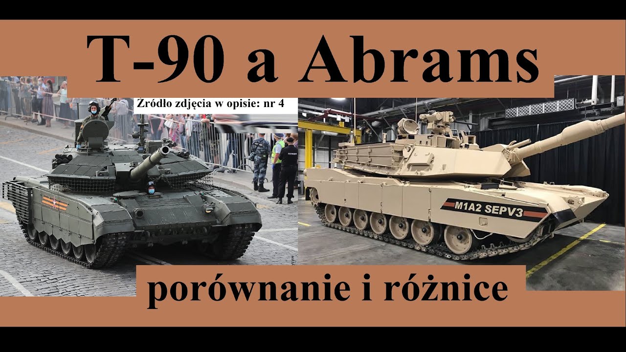 T-90 a Abrams - porównanie i różnice