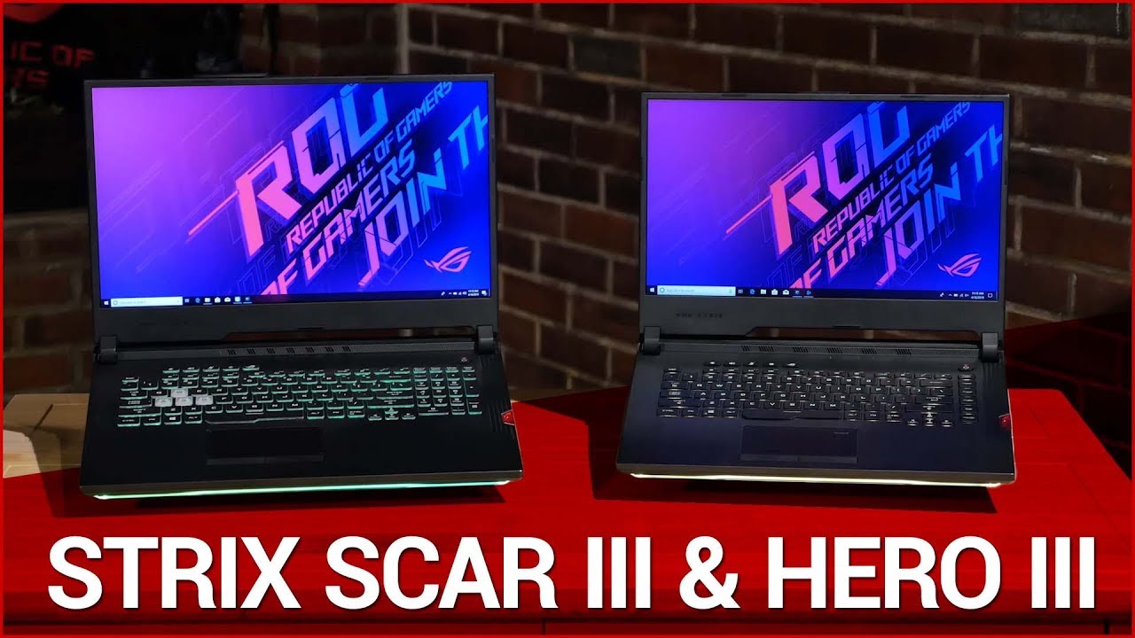 The perfect laptops for pros! High-level play at 240Hz - ROG Strix Scar III & Hero III