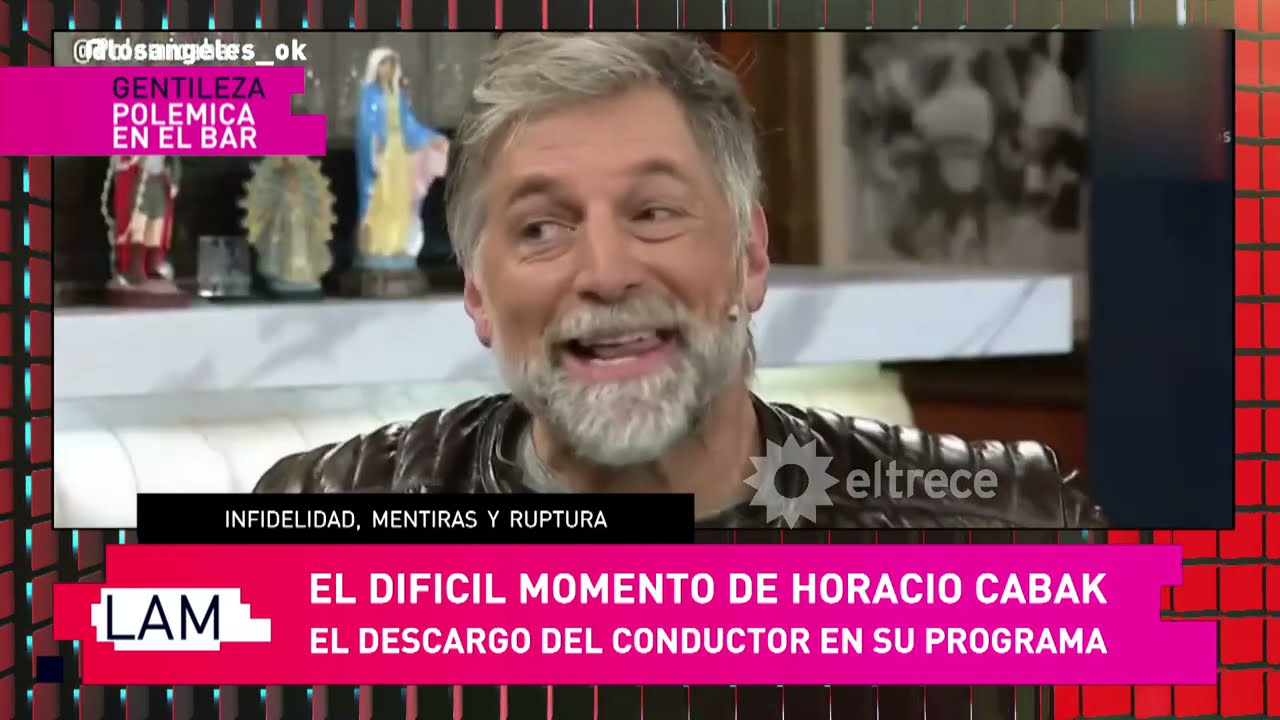 Horacio Cabak, tenso e inc&oacute;modo, volvi&oacute; a hablar del esc&aacute;ndalo que provoc&oacute; su separaci&oacute;n