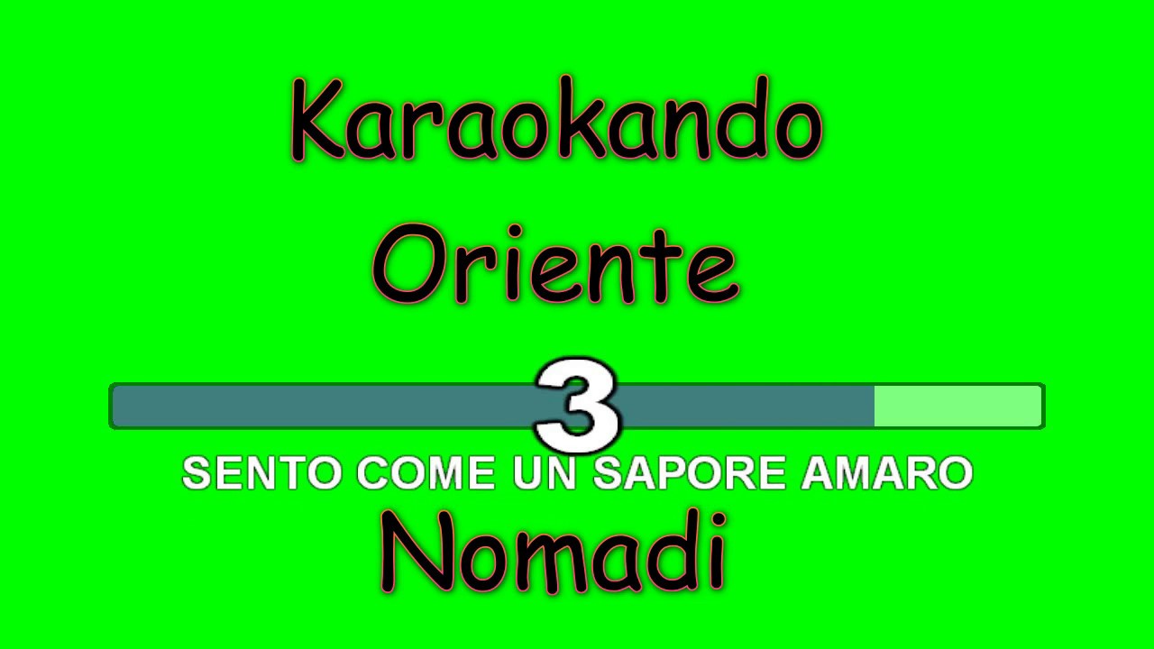 Karaoke Italiano - Oriente - Nomadi ( Testo )