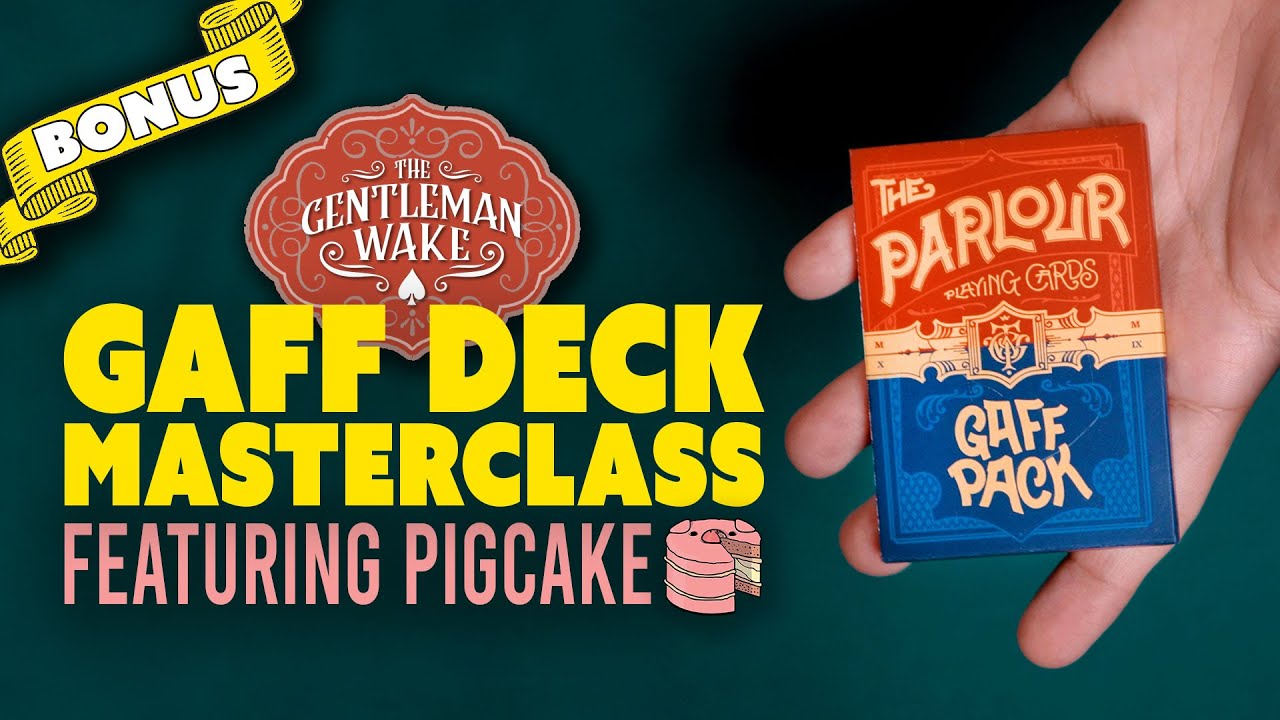 Мастер-класс по магии с колодой Gaff Deck от Pigcake с использованием набора игральных карт Parlo...