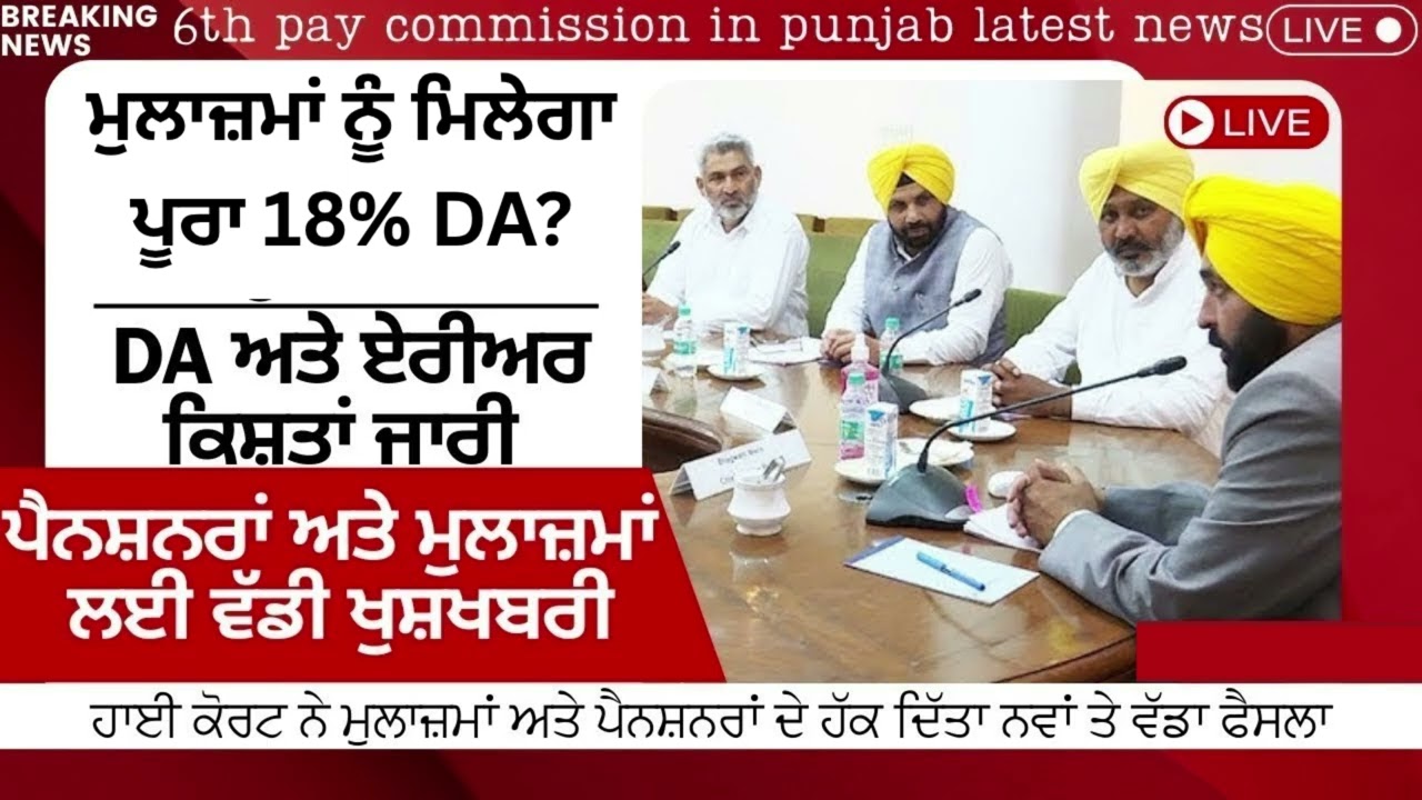 Punjab 6th Pay Commission Latest News, Punjab 6th Pay Commission, Finance news, Finance updates