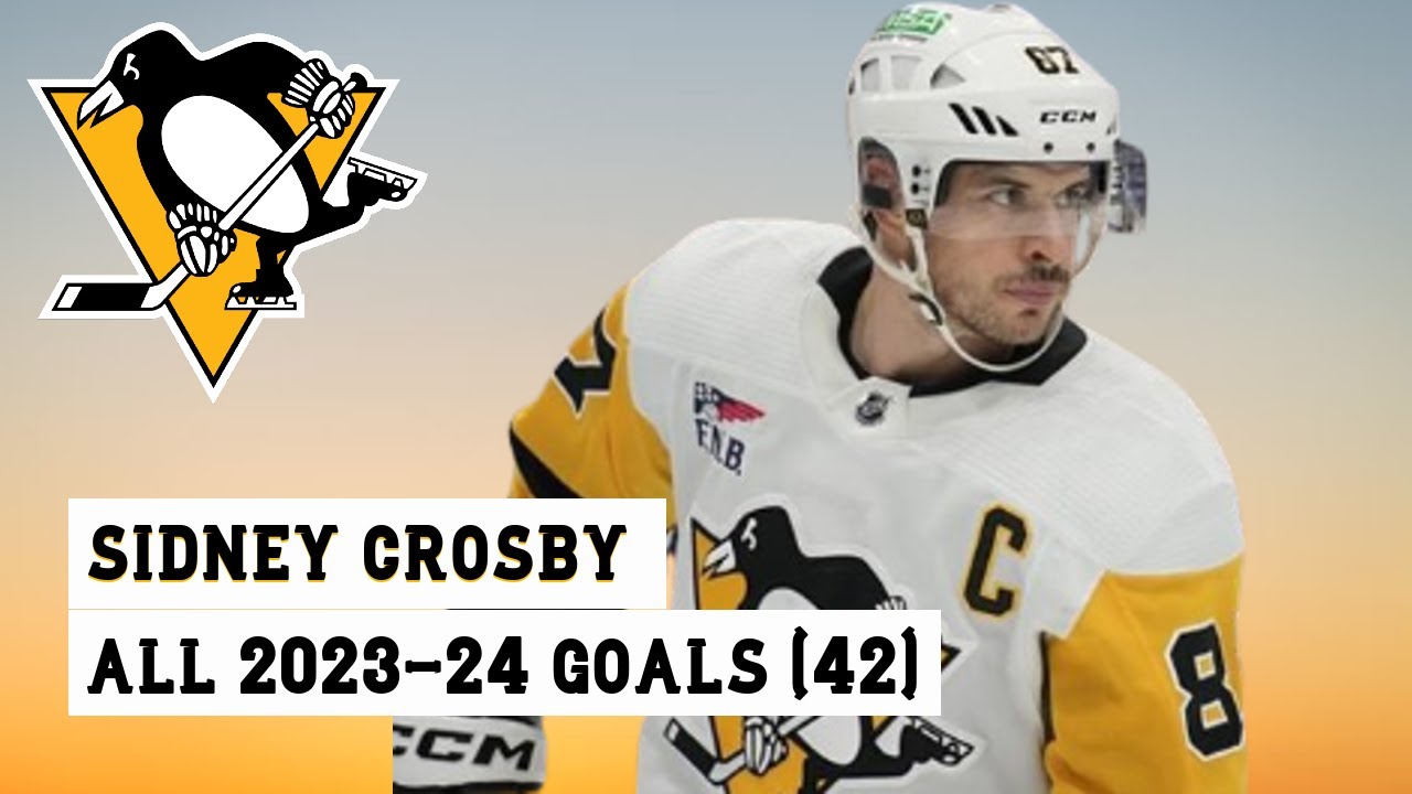 Sidney Crosby (#87) All 42 Goals of the 2023-24 NHL Season
