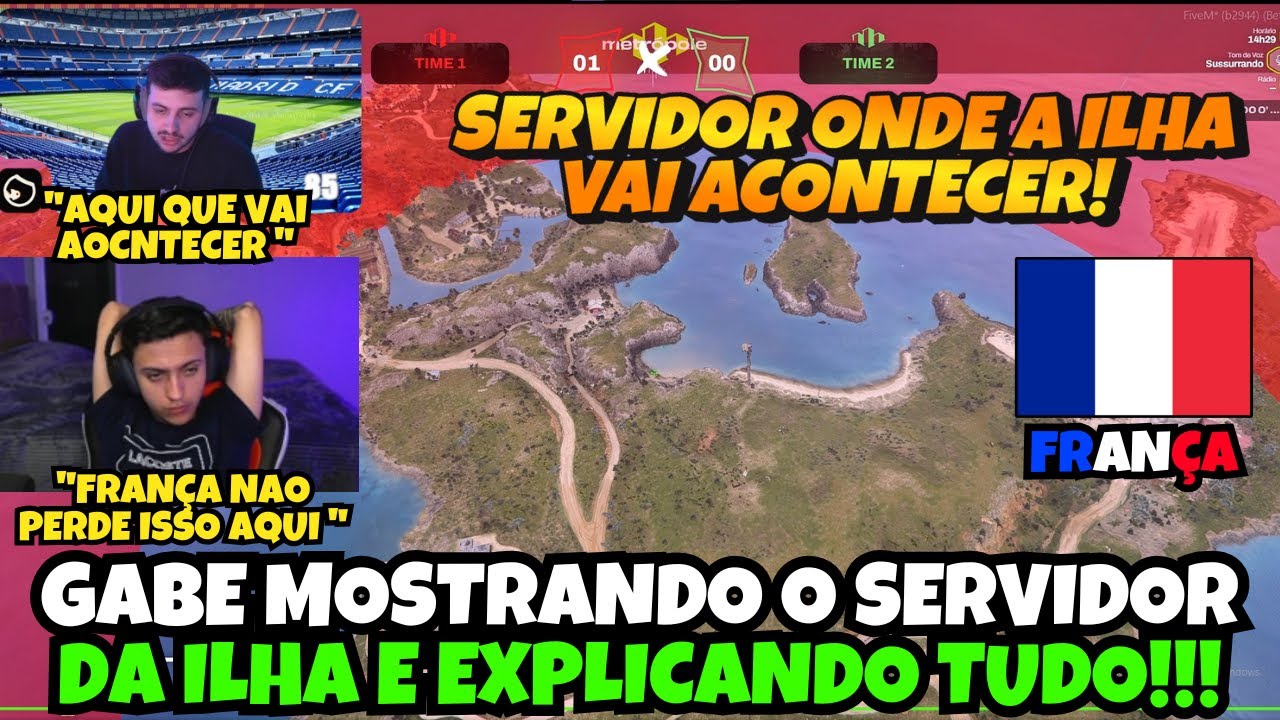 ALBARA REAGINDO O GABE MOSTRANDO O SERVIDOR DA ILHA!!!