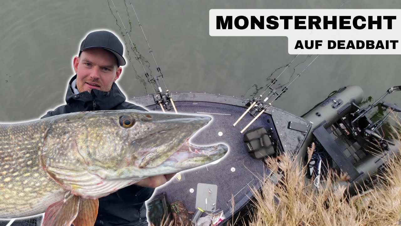 Deadbait vom Boot- Fangen wir den riesen Hecht?